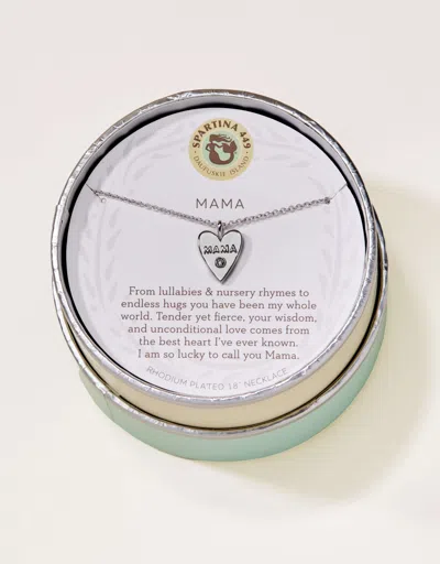Spartina 449 Sea La Vie Necklace 18" Mama/heart In Green