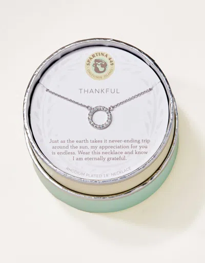 Spartina 449 Sea La Vie Necklace 18" Thankful/ring In Neutral