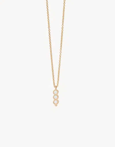 Spartina 449 Sea La Vie Necklace Seas The Day/triple Opalescent In Gold