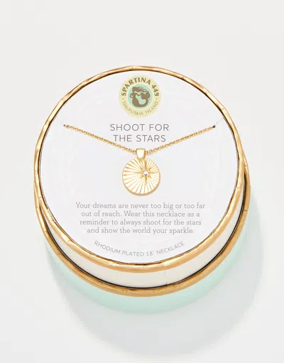 Spartina 449 Sea La Vie Necklace Shoot For The Stars/star Medallion In Gold