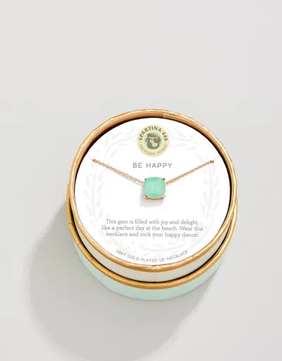 Spartina 449 Sea La Vie Sea Glass Necklace 18" Happy/sea Green