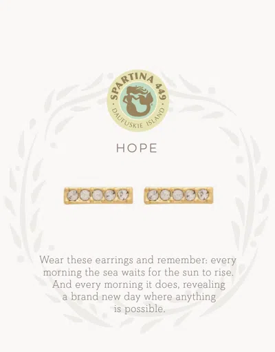 Spartina 449 Sea La Vie Stud Earrings Hope/horizon In Gold