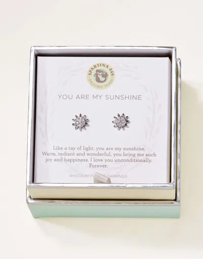 Spartina 449 Sea La Vie Stud Earrings Sunshine/sun In Gray