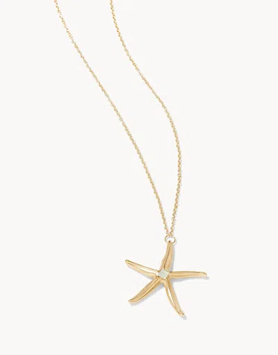 Spartina 449 Sea Star Necklace Gold/white Opal
