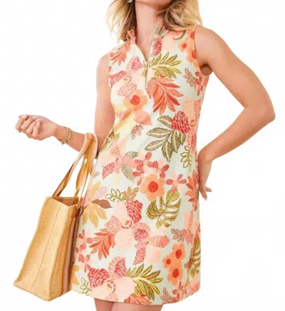 Spartina 449 Serena Dress In Callawassie Flowers Seafoam In Multi