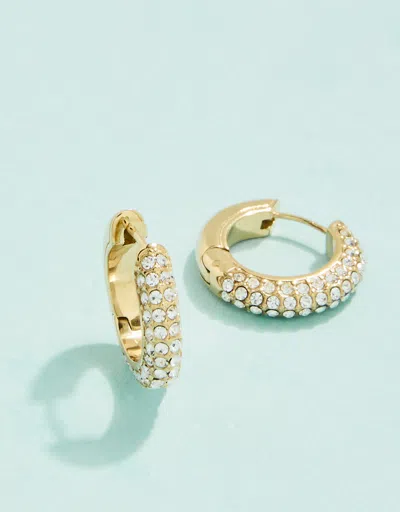Spartina 449 Shine On Pavé Hoop Earrings In Metallic