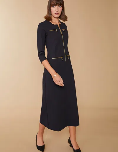 Spartina 449 Skylar Ponte Dress Deep Black