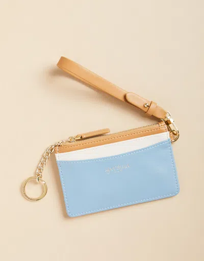 Spartina 449 Slimcard Coinpurse Colorblock Blue/cream