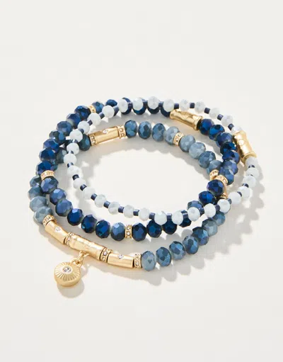 Spartina 449 Sparkle Stretch Bracelet Set Blue Multi