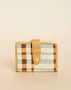 Spartina 449 Spartina League Mini Wallet In Kalalanta Plaid Cream In Multi