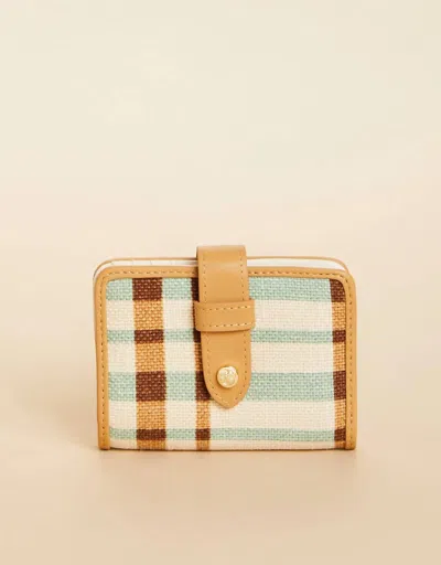 Spartina 449 Spartina League Mini Wallet In Kalalanta Plaid Cream In Multi