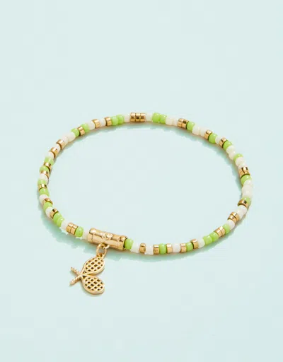 Spartina 449 Sporty Beaded Stretch Bracelet In Green