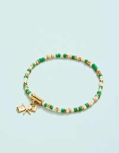 Spartina 449 Sporty Beaded Stretch Bracelet In Green