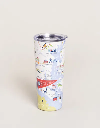 Spartina 449 Stainless Steel Drink Tumbler 22 Oz. Bay Dreams In Multi