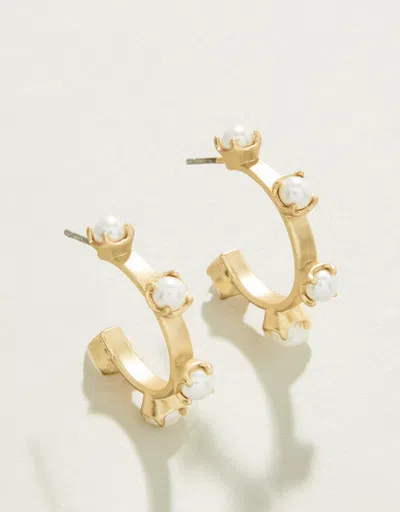 Spartina 449 Stand Out Midi Hoop Earrings In Gold