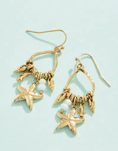 Spartina 449 Starfish Earrings In Gold