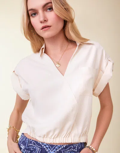 Spartina 449 Stevie Blouse Dew In Neutral
