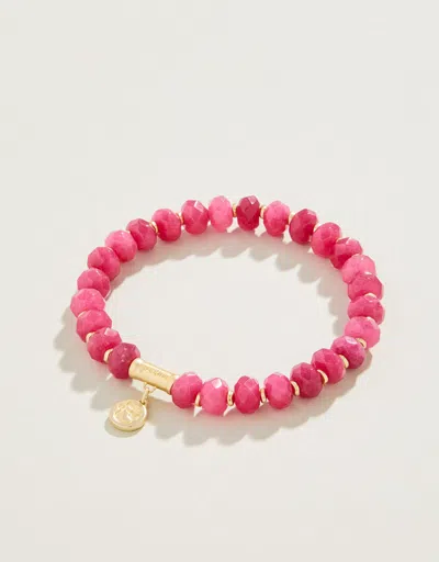 Spartina 449 Stone Stretch Bracelet 8mm Pink