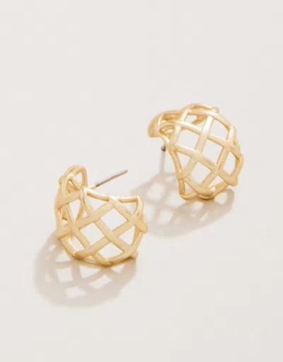 Spartina 449 Stonevale Hoop Earrings Gold In Neutral