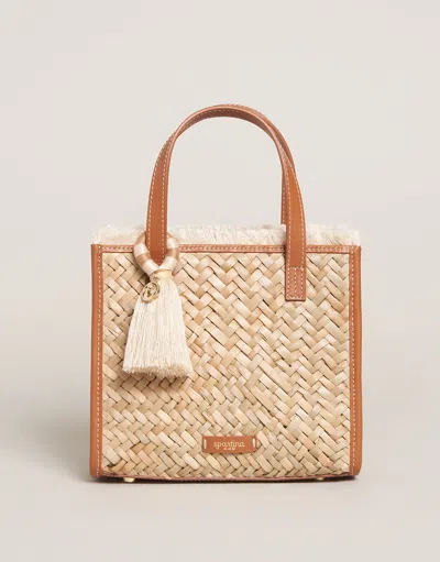 Spartina 449 Straw Dune Satchel Crossbody Natural