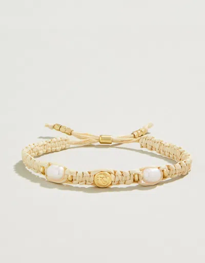 Spartina 449 Straw Slide Bracelet Natural/pearl
