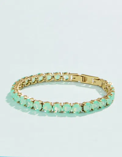Spartina 449 Sunrise Tennis Bracelet Crystal 4mm In Green