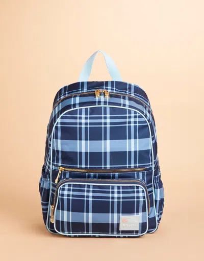 Spartina 449 Tech Backpack Clara Bluestone Plaid