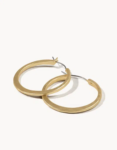Spartina 449 Textured Hoop Earrings In Gold