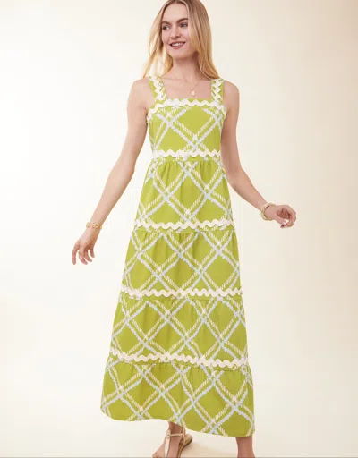 Spartina 449 Tilley Dress Enclave Ric Rac Plaid In Green