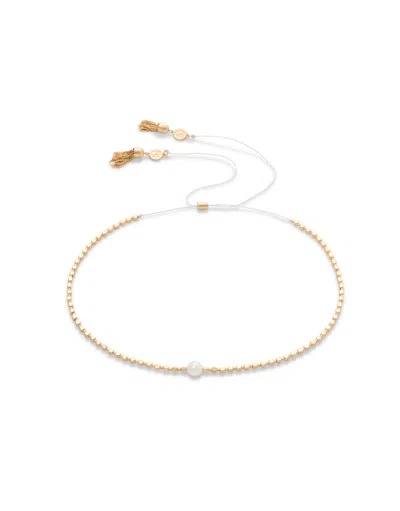Spartina 449 Twinkle Beaded Choker 12.5'' Gold/pearl