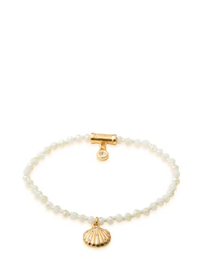 Spartina 449 Twinkle Stretch Bracelet Light Mint/shell In White