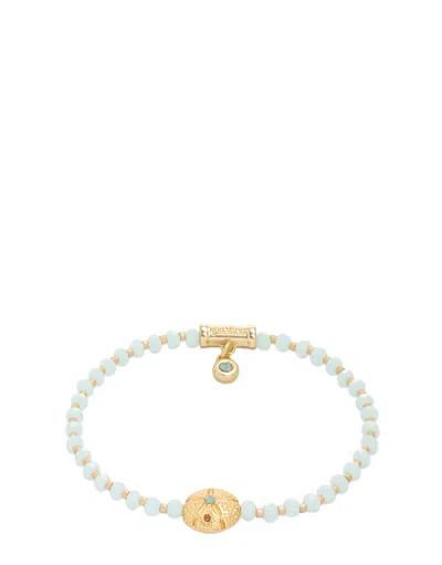 Spartina 449 Twinkle Stretch Bracelet Pale Blue/sand Dollar In White