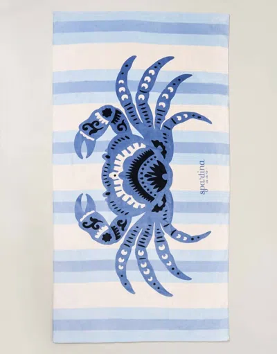 Spartina 449 Women's Beach Towel Blue Crab