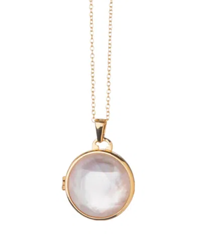 Spartina 449 Classic Round Locket Necklace In Gold