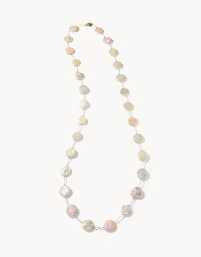 Spartina 449 Women's Coin Pearl Layering Necklace In Neutral