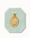 SPARTINA 449 WOMEN'S DREAMER CHARM MOON STAR/CRYSTAL PENDANT IN GOLD