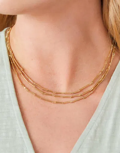 Spartina 449 Women's Mermazing Layered Necklace In Gold In Silver