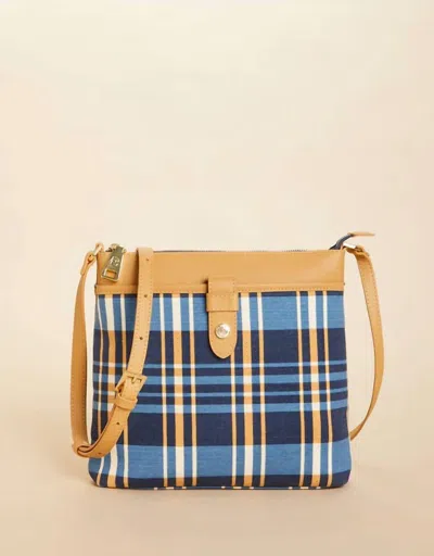 Spartina 449 Women's Pocket Hipster Crossbody Bag In Kalalanta Plaid Navy In Multi