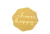 Spartina Locket Note Choose Happy In Gold