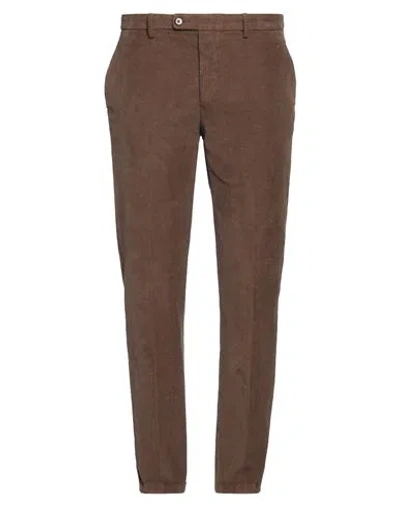 Sparvieri Man Pants Brown Size 38 Cotton, Elastane