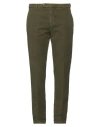 Sparvieri Man Pants Military Green Size 38 Cotton, Elastane In Green