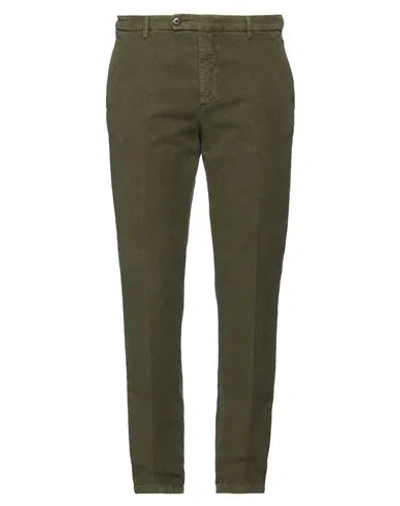 Sparvieri Man Pants Military Green Size 38 Cotton, Elastane