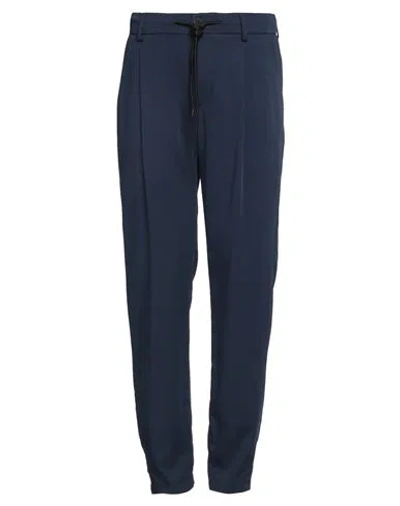 Sparvieri Man Pants Navy Size 36 Polyester, Elastane