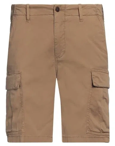 Sparvieri Man Shorts & Bermuda Shorts Camel Size 30 Cotton, Elastane In Beige
