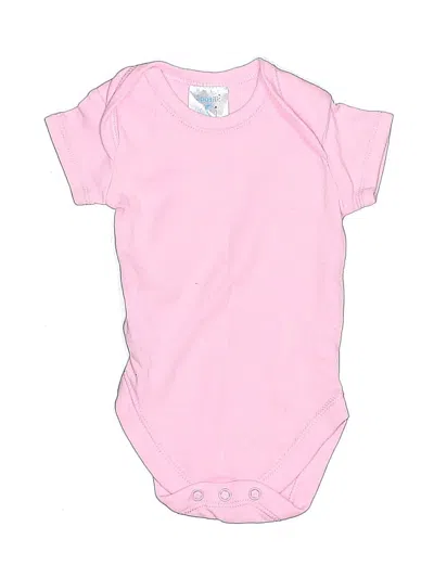 Pre-owned Spasilk Babies' Short Sleeve Onesie In Pink