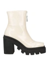Spaziomoda Woman Ankle Boots Apricot Size 8 Leather In Orange