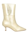 Spaziomoda Woman Ankle Boots Platinum Size 7 Leather In Grey