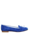 Spaziomoda Woman Loafers Blue Size 7 Soft Leather