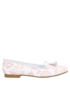 Spaziomoda Woman Loafers Pink Size 8 Soft Leather In Pink