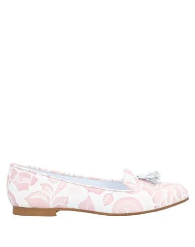 Spaziomoda Woman Loafers Pink Size 8 Soft Leather